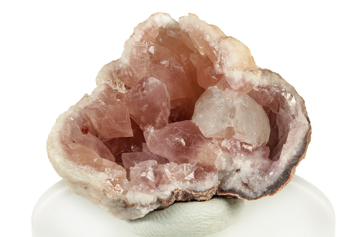 Pink Amethyst Geode Section - Huge Crystals! - Argentina #250607